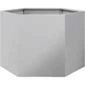 vidaXL Jardinière hexagone 69x60x45 cm acier galvanisé