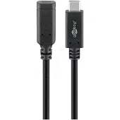 Enzo Câble d'extension USB-C - Prise USB-C vers prise femelle USB-C