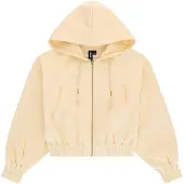 Osaka Cropped Full Zip Sweatshirt Jaune S Femme