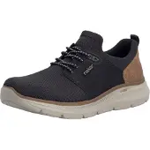 Rieker Chaussons de ville pour hommes, couleur noire, style décontracté