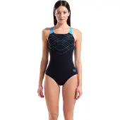 Arena Maillot de bain 'GRAPHIC' bleu / noir