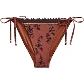 Next Bas de bikini marron / brun foncé / or / noir