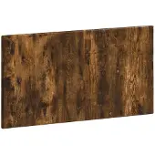 vidaXL Tête de lit murale BREDA, bois imitation chêne fumé