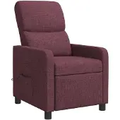 vidaXL Fauteuil , couleur lilas, revêtement en tissu