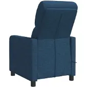 vidaXL Fauteuil club bleu en tissu
