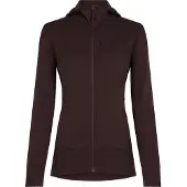 Icebreaker - Polaire en laine de mérinos - W Merino 260 Quantum LS Zip Hoodie Bittersweet en Laine - Taille S - Violet