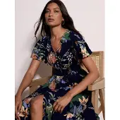 Apricot Robe ' ' bleu marine