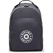 Kipling Sac à dos 'Curtis' gris foncé / blanc