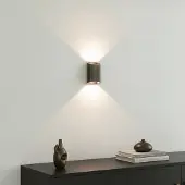 Artdelight Lampe murale Diaz S Bronze foncé