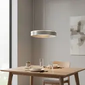 Lyora Lampe pendante moderne Olivia nickel Ø 60cm