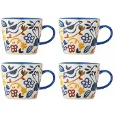 Bloomingville Ensemble de 4 tasses Figuria