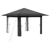 vidaXL , tonnelle sans parois latérales, 3,3 x 3,3 m, gris clair et anthracite