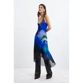 Desigual Chemise de nuit 'M C Lacroix' bleu chiné