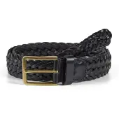 Howard London Ceinture 'Braided Leather Belt Andrew Black' noir