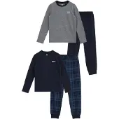 We fashion Pyjama bleu marine / bleu foncé / gris chiné / blanc