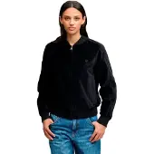 Superdry Femme Blouson Bomber en Velours Black Taille: 36