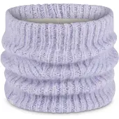 Buff Knitted & Fleece Neck Warmer Violet