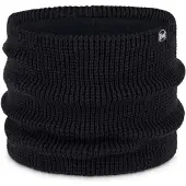 Buff Knitted & Fleece Neck Warmer Noir