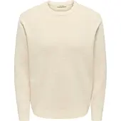 Only & Sons Pull-over 'TING ' blanc