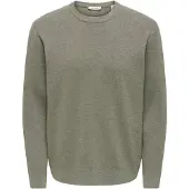 Only & Sons Pull-over 'ONSTING' gris
