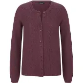 Goldner Cardigan aubergine