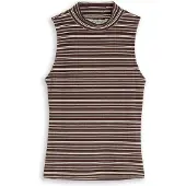Tom Tailor DENIM Haut chocolat / blanc