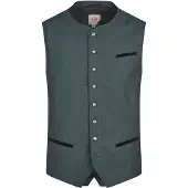 Spieth & Wensky Gilet folklorique 'Kahn' vert / noir
