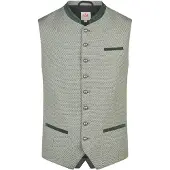 Spieth & Wensky Gilet folklorique 'Kairo' vert / vert pastel / noir