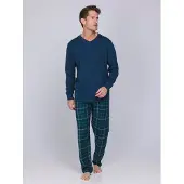 Pastunette Pyjama long bleu foncé