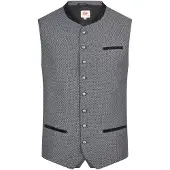 Spieth & Wensky Gilet folklorique 'Kairo' noir / blanc