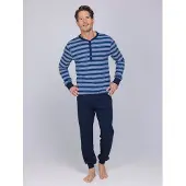 Pastunette Pyjama long bleu foncé