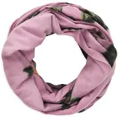 Codello Écharpe tube vert / mauve / violet foncé / noir