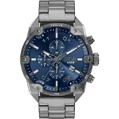 Diesel Montre à affichage analogique 'SPIKED' bleu marine / gris