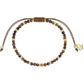 Glanzstücke Bracelet marron / or