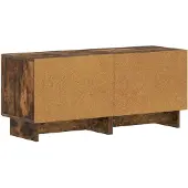 vidaXL Meuble TV en bois imitation chêne fumé