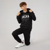 Jack & Jones Survêtement sweat-shirt et jogging Mickey garçons - Noir