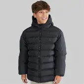 Nicce Blouson matelassé à Capuche Garçon Noir