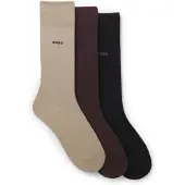 BOSS Chaussettes beige foncé / lie de vin / noir