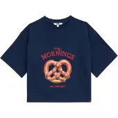 We fashion T-Shirt bleu foncé / marron / jaune clair / rouge