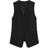 BOSS Gilet en crêpe stretch