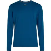 Icebreaker - Sous-vêtement en laine de mérinos - M Merino 200 Oasis LS Crewe Atlantis en Laine - Taille S - Bleu
