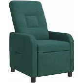vidaXL Fauteuil relax vert foncé Tissu