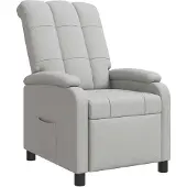 vidaXL Fauteuil , couleur gris nuage, revêtement en tissu