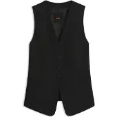 BOSS Gilet en crêpe stretch