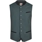 Spieth & Wensky Gilet folklorique 'Kahn' vert / noir