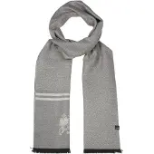 Lerros Écharpe gris / noir / blanc naturel