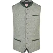 Spieth & Wensky Gilet folklorique 'Kairo' vert / vert pastel / noir