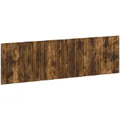 vidaXL Tête de lit murale EDE, bois imitation chêne fumé