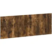 vidaXL Tête de lit murale EDE, bois imitation chêne fumé