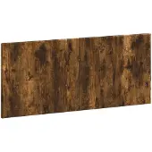 vidaXL Tête de lit murale BREDA, bois imitation chêne fumé